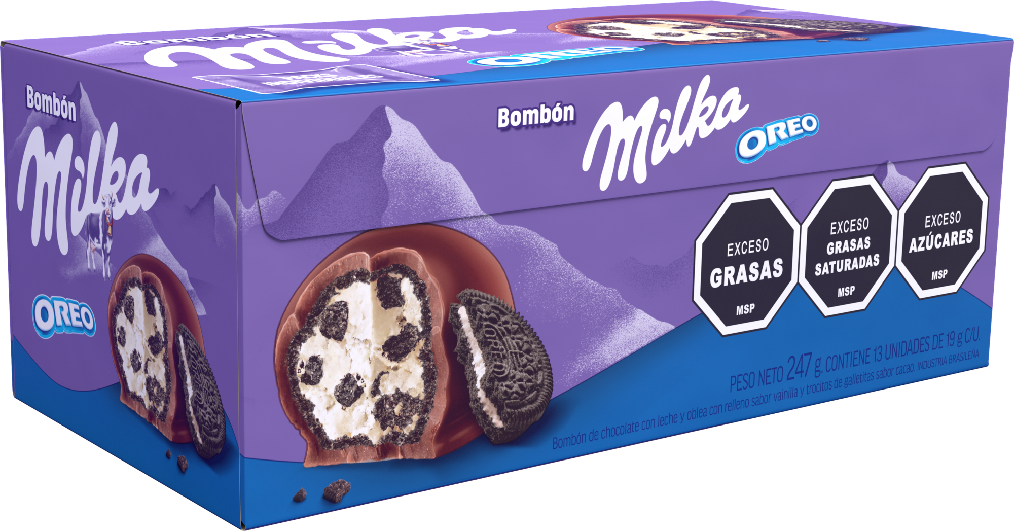 Bombón Milka Oreo Display 247g - Nerilan Uruguay